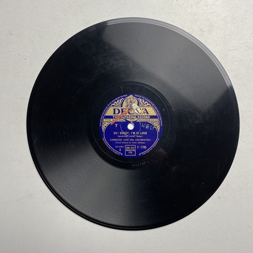 10" 78 RPM-Ambrose/Anne Shelton-Oh Buddy I'm In Love/You're Breaking My Heart - Picture 2 of 4