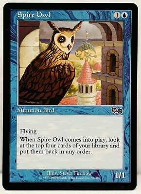 owl mtg cards Spire Owl - #98-MTG-Urza's Saga (USG)-Regular-NM