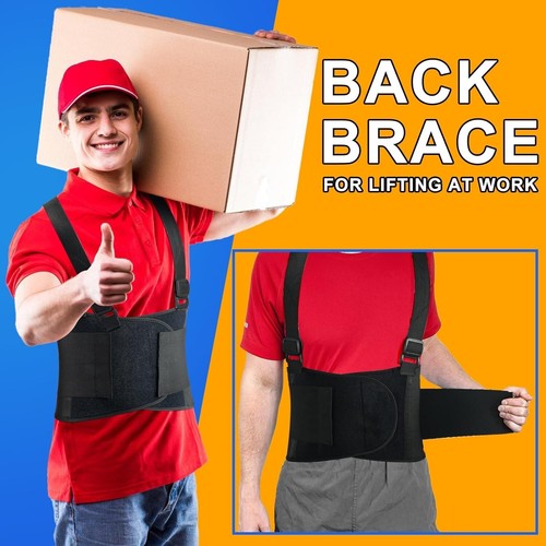 Back Support Belt Back Brace for Lower Back Pain Men Women Wrap Belt Band Girdle - Picture 6 of 16
