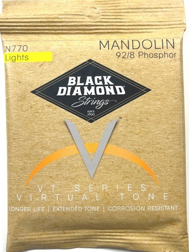 Black Diamond Mandolin Strings Phosphor Bronze Loop End .010-.034 - Picture 3 of 5