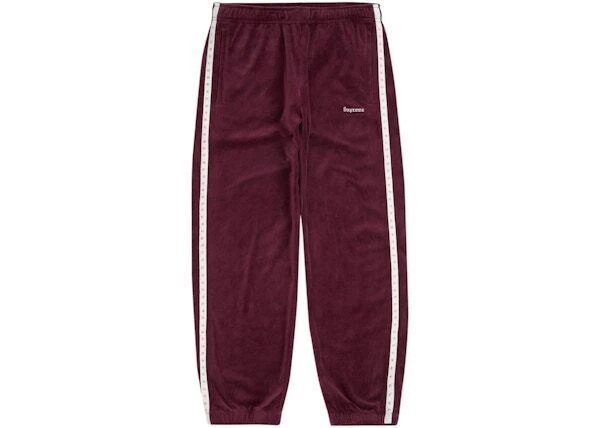 Pantalon de piste en velours clouté Supreme Bourgogne taille Petite