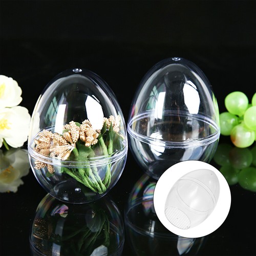 10 Pcs Transparent Egg Balls Baby Empty Stuffer Fillable Clear