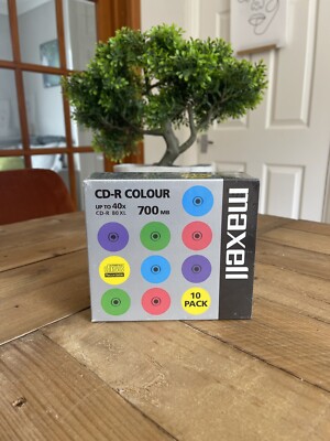 Maxwell CD-R Farbe - bis zu 40x - 10er-Pack mit farbigen Schmuckhüllen! 