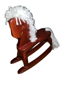 custom wooden rocking horse