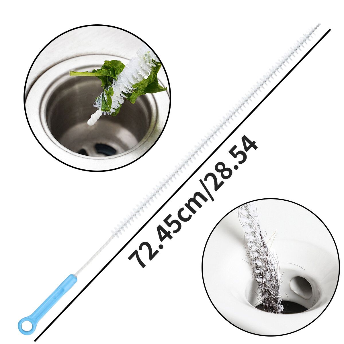 Drain Auger Cleaner - 1.5m Flexible Sink Pipe Unblocker Tool For Clog Removal Drain Snake - Foto 5