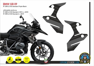 Stickers Side Panels Aluminum Motorcycle BMW R 1250 GS LC Standard ...