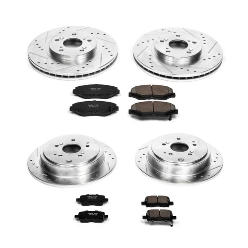 Power Stop K2303 Z23 Daily Driver Carbon Fiber Kit For Honda Pilot 03 