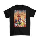 Doom Super Mario T-Shirt Unisex Cotton Adult Funny Video Game Retro Guns New