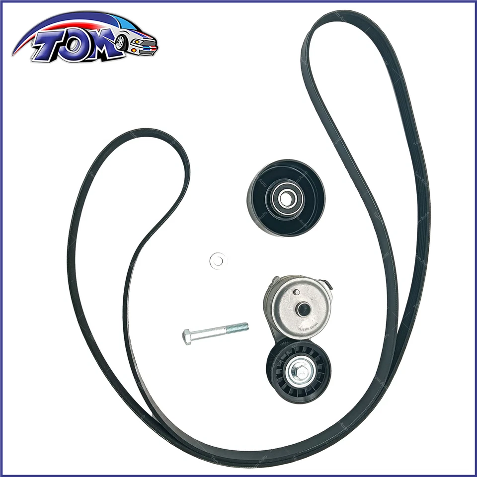 Kit de polea tensora de correa serpentina para camioneta Chevrolet C1500 96-03 GMC Isuzu Foto 3 de 4
