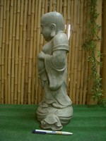 Buddha Lachend Skulptur Steinguss Teich Frostfest Figur Neu Buddhas SU-2008