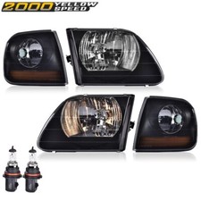 Fit For 97-03 Ford F15099-02 Expedition Black Headlightsamber Corner Lights