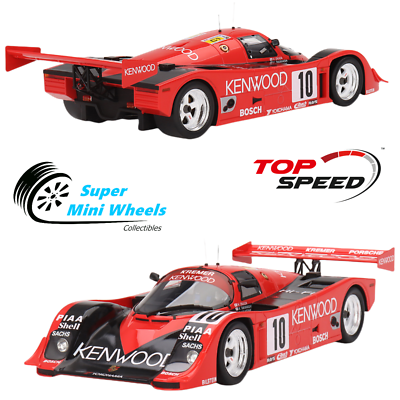 ミニカー KENWOOD KREMER RACING Porsche 962C No.10 Top Speed 1:18 Porsche 962 CK6 #10 Porsche Kremer Racing 1990 Le