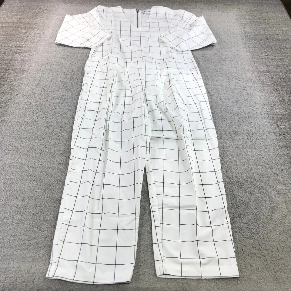 Macacão L. F. Markey Feminino 4 EUA Manga Longa Janela Painel Boilersuit Macacão - Imagem 2 de 4