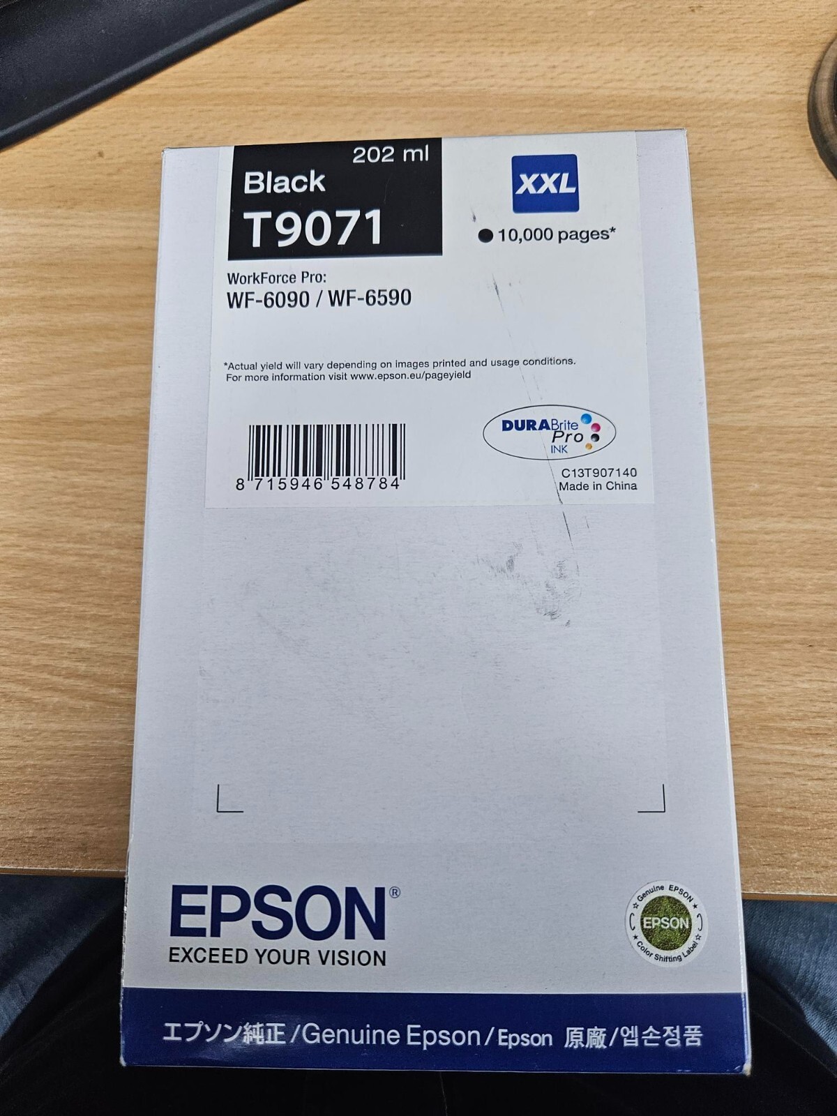 Original Epson T9071 XXL High Capacity Black Ink Cartridge C13T907140 Clearance