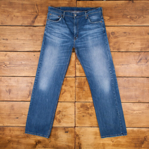 Vintage Levis 569 Jeans 36 x 33 Dark Wash Straight Blue Red Tab Denim - Afbeelding 1 van 9