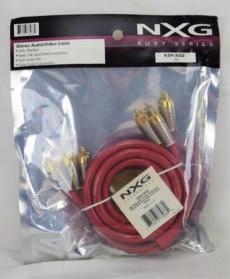 NXG Ruby Series NXR-3002 2M Stereo Audio/Video Cable NIP | eBay
