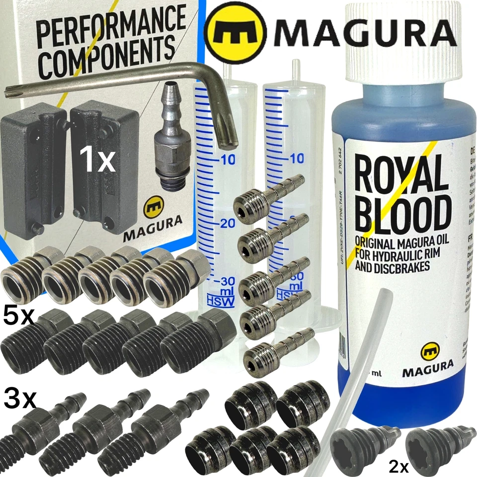 Magura Service Kit Set Felgen Bleed Scheibenbremsen Entlüftungskit + Ersatzteile