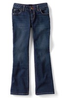Lands End Girl's 5-pocket Denim Boot Cut Jean Antique Dark Wash Size 7 Lands End Girl's 5-pocket Denim Boot Cut Jean Antique Dark Wash Size 7