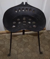 Antique Farm Tractor Seat on Shop Bar Stool Industrial Antique Farm Rustic