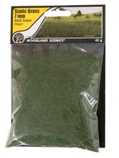 Woodland Scenics Static Grass Dark Green 7mm  FS621