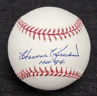 HARMON KILLEBREW Signed Inscribed HOF 1984 Official MLB Baseball-HOF-TWINS-PSA