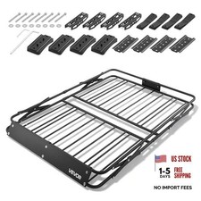 Roof Rack Cargo Basket, 46 x 36 x 4 in, Heavy Duty Roof Top Carrier 46in