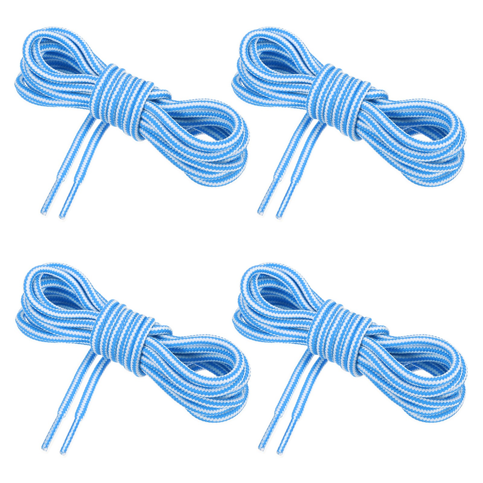 APL 4 paia di lacci per stivali rotondi 59 1 x 5 32 pollici bianco blu