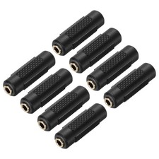 8 Pcs TRS3.5mm Female to 3.5mm Female Gold-Plated Copper Adapter