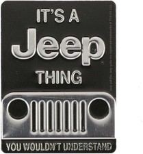 Its A Jeep Thing Embossed Metal Magnet