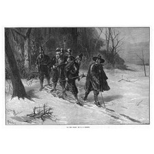 HENRY BENJAMIN ROBERTS On the Track - Antique Print 1871