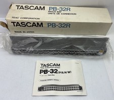   Tascam PB-32R  1U Rack-Mountable 32 Channel Unbalanced RCA Patch Bay MINT  