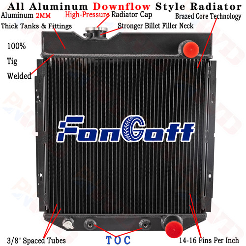 3 Row Radiator For 1960-66 Ford Mustang Falcon/Mercury Comet 2.4L 2.8L 3.3L 1965