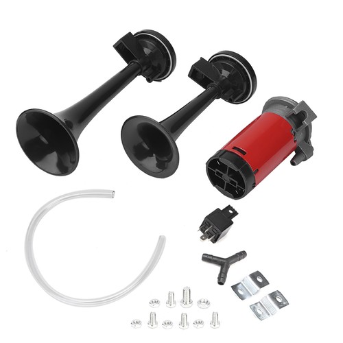 Ι 12V Car Motorcycle Dual Trumpet Air Horn Speaker 120dB Loud Sound For 12V Car - Picture 11 of 11