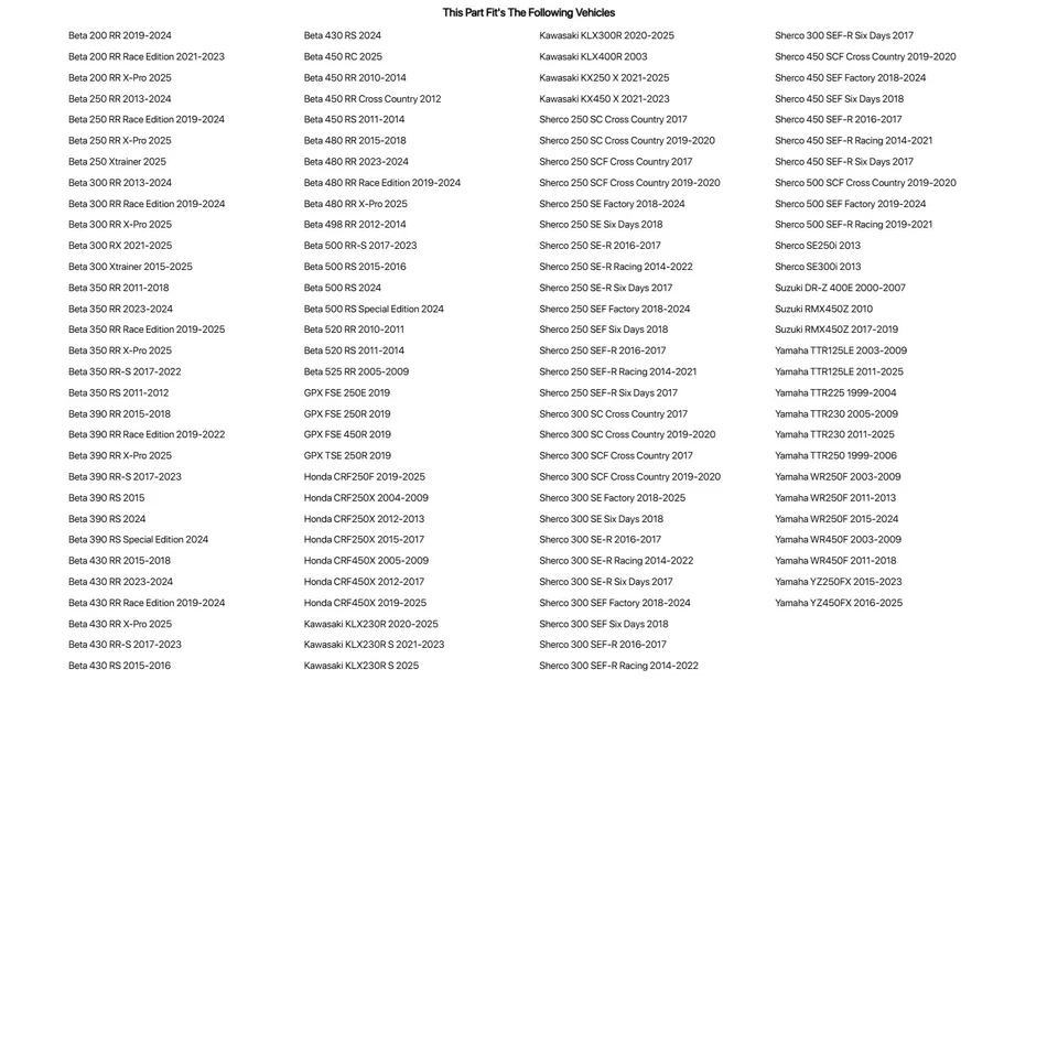 Tusk Motorcycle Enduro Lighting Kit For Beta 250 RR Race Edition 2019-2024 Foto 2 de 3