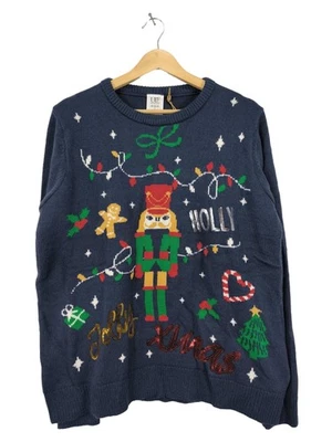 UP2FASHION Pull de Noël Dames Pull T EU 40 bleu style décontracté - Photo 1/4