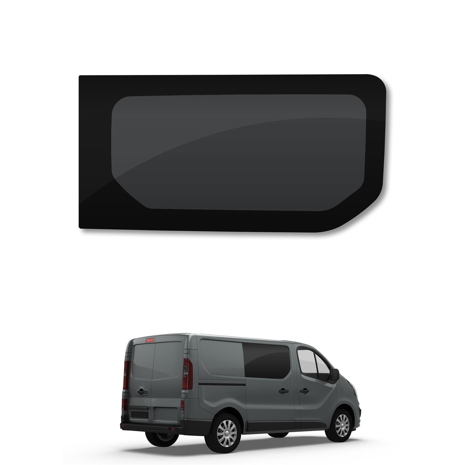 Nissan Primastar (2022- ) Driver Side Right Hand Panel Dark Tint Window Glass