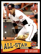 2017 Jake Gatewood Choice MiLB Rookie Card Carolina League All-stars