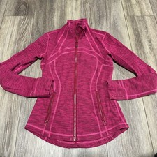 Lululemon pink Define Diamond Jacquard Berry Rumble Jew Magenta jacket size 4