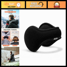 Adjustable Foldable Ear Warmers Cozy Behind-the-Head Earmuffs for Winter