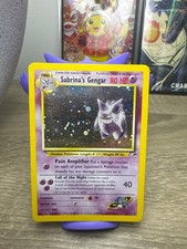 Pokémon TCG Gym Heroes Sabrina's Gengar Holo Rare Card 14/132 Unlimited on eBay