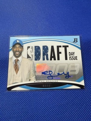 2008 Bowman Draft Day Issue O.J. Mayo Jersey Auto /50 #DDI-OJM