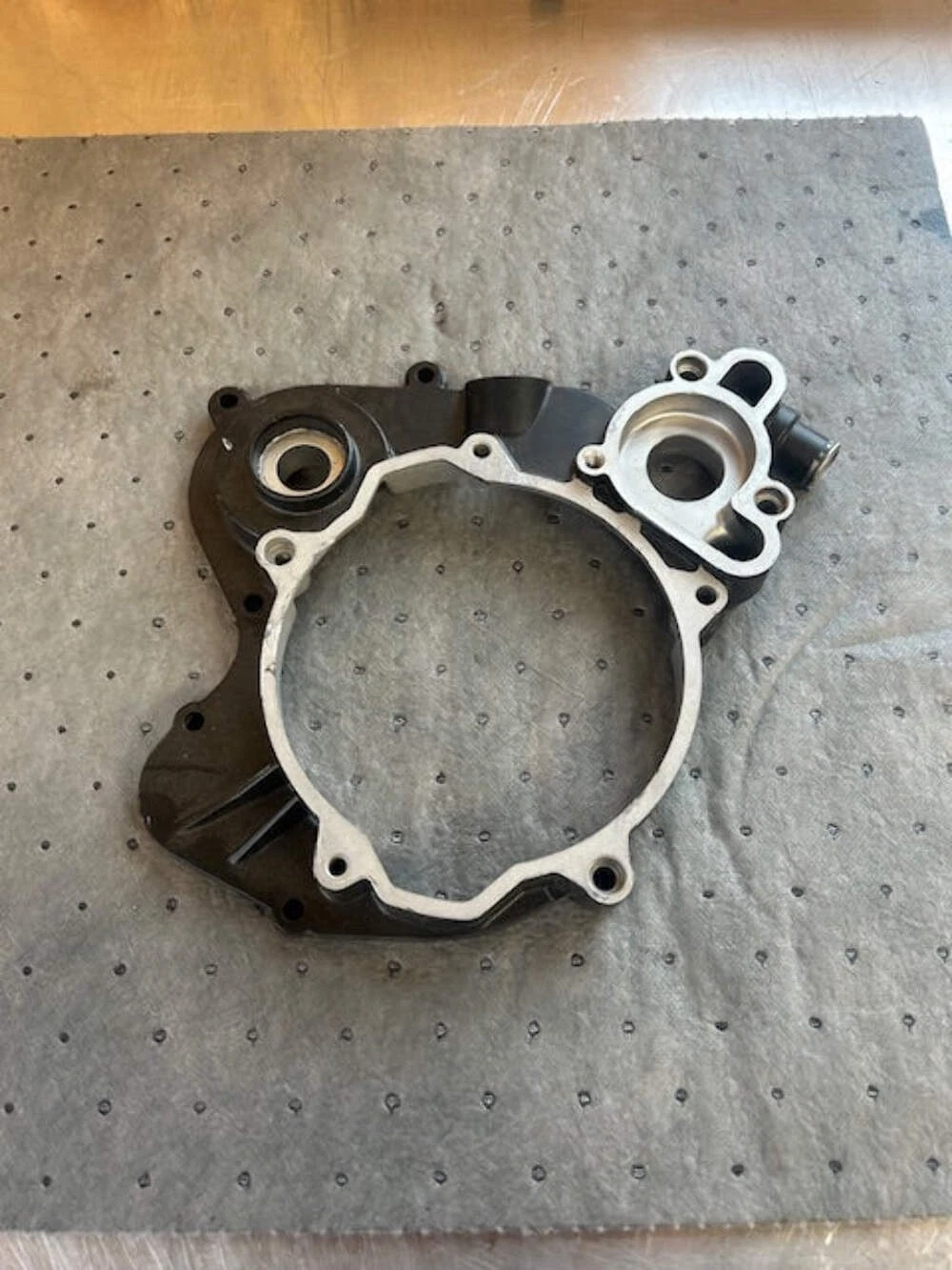 2023 KTM 65 SX Outer Clutch Cover Cerakoted Black - Good Used