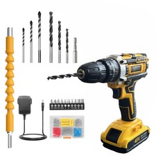 Cordless Drill 20V Electric Combi Drill Screwdriver Set with 25+3 Torque Setting