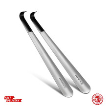 Long Handle Shoe Horn for Seniors 2 Pack 16.5in Metal Shoehorn