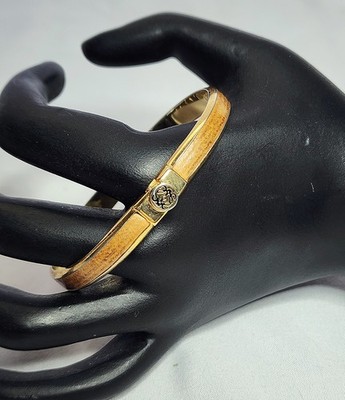 LOEWE  Gold Black Bangle Bracelet