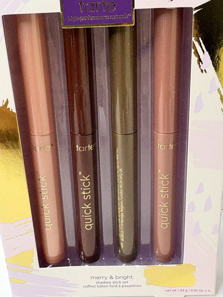 Tarte Merry & Bright Waterproof Eye Shadow Stick Set of 4 1.64g/0.05 oz. x 4 NEW - Image 2 of 4