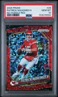 2025 Panini Prizm 26 Patrick Mahomes II Red Disco /99 PSA 10 Pop 1  🔥💎