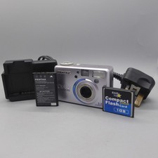 Pentax Digital Camera Optio 330RS 3.2MP Silver Tested Full Working Set