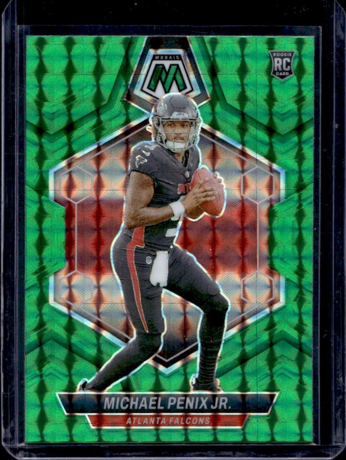 2024 Mosaic Michael Penix Jr. RC Green Prizm Rookie #308 Falcons