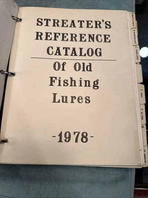 Signed Streater’s Ref Catalog of Old Fishing Lures 1978 – FIRST EDITION Book#198 - Photo 1/4